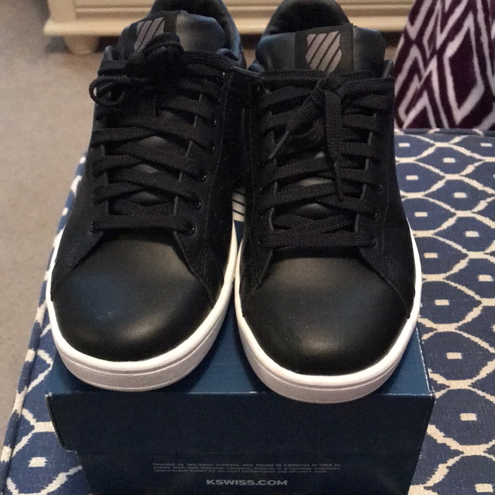 K Swiss Clean women Court Memory Foam Black white